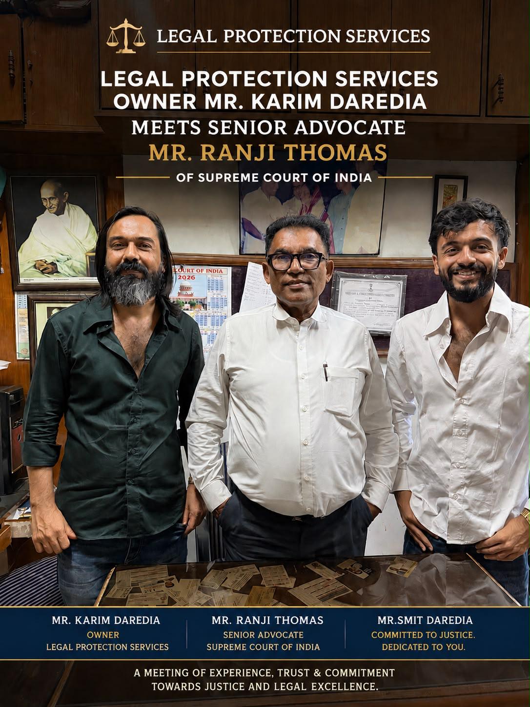 Legal Protection Services with Senior Advocate Mr. Ranji Thomas