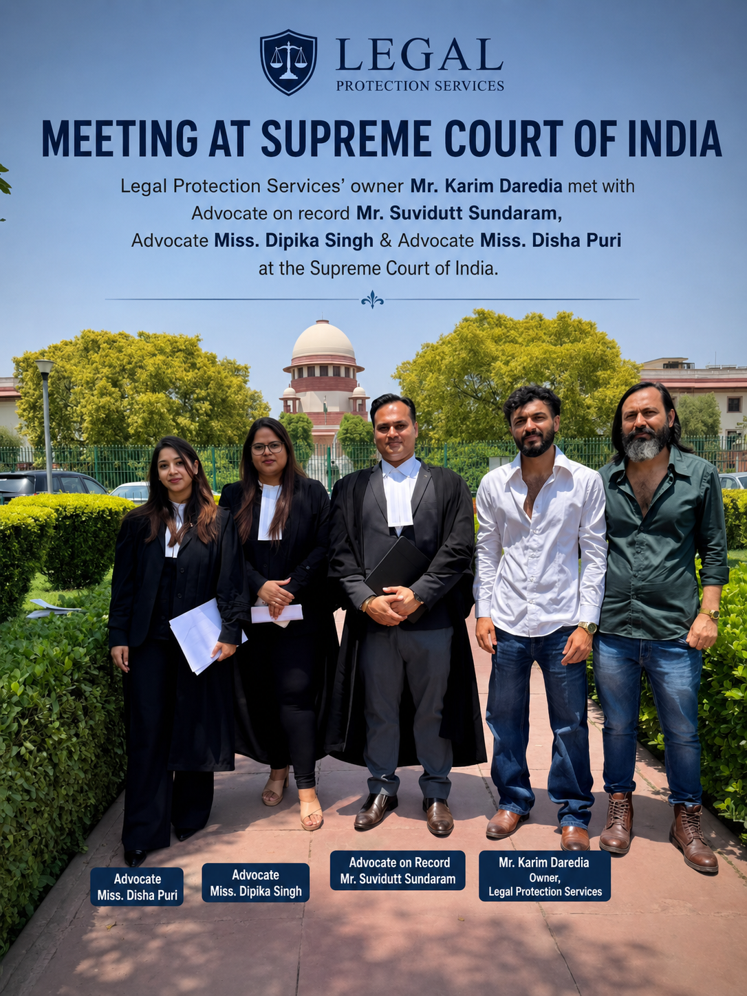 Legal Protection Services meeting at the Supreme Court of India